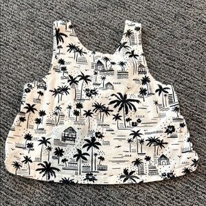 Tropical Print Kids Tank Top